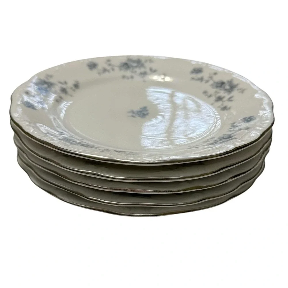 Johann Haviland Traditions Blue Garland Bread Butter Plates Set 5 6